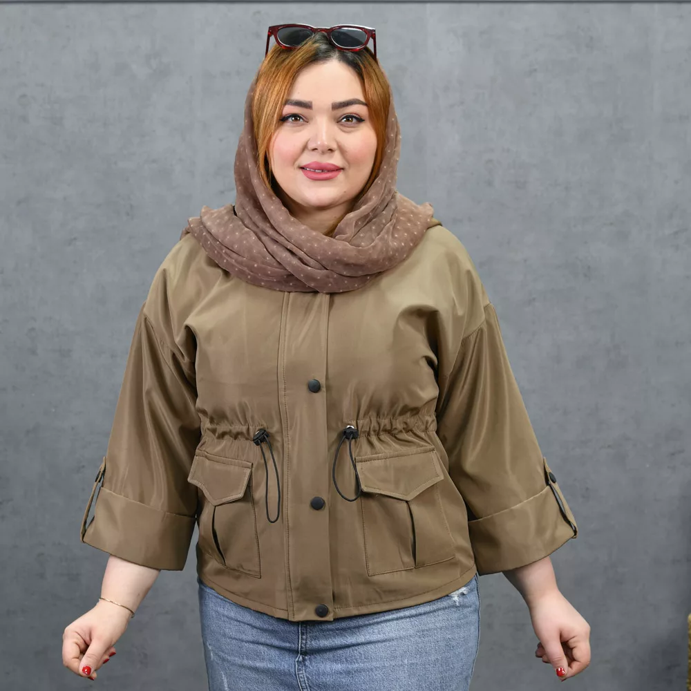 بارانی دخترانه کلاهدار کد 28188