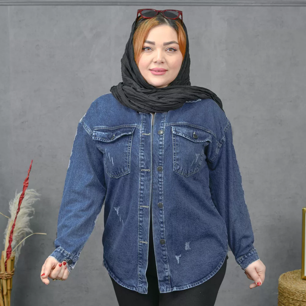 مانتو جین دخترانه کد 28202