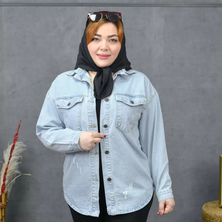 مانتو جین دخترانه کد 28202