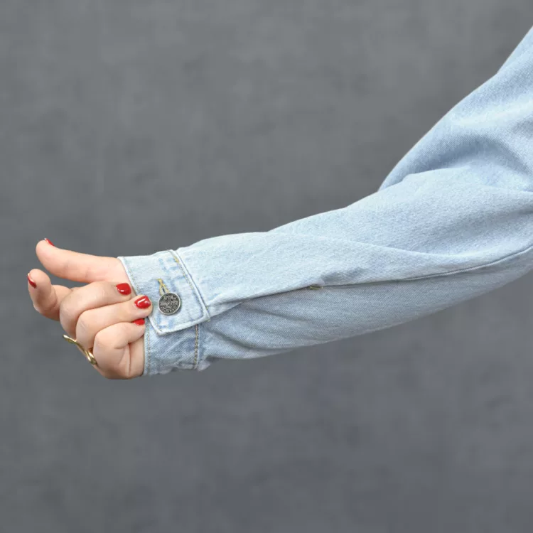 مانتو جین دخترانه کد 28202