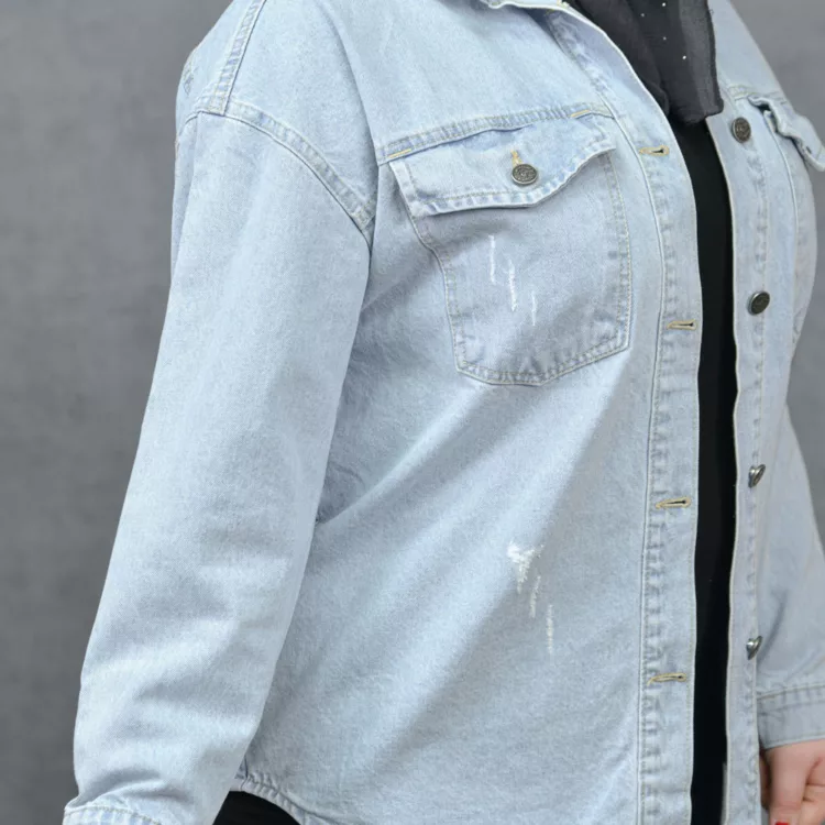 مانتو جین دخترانه کد 28202