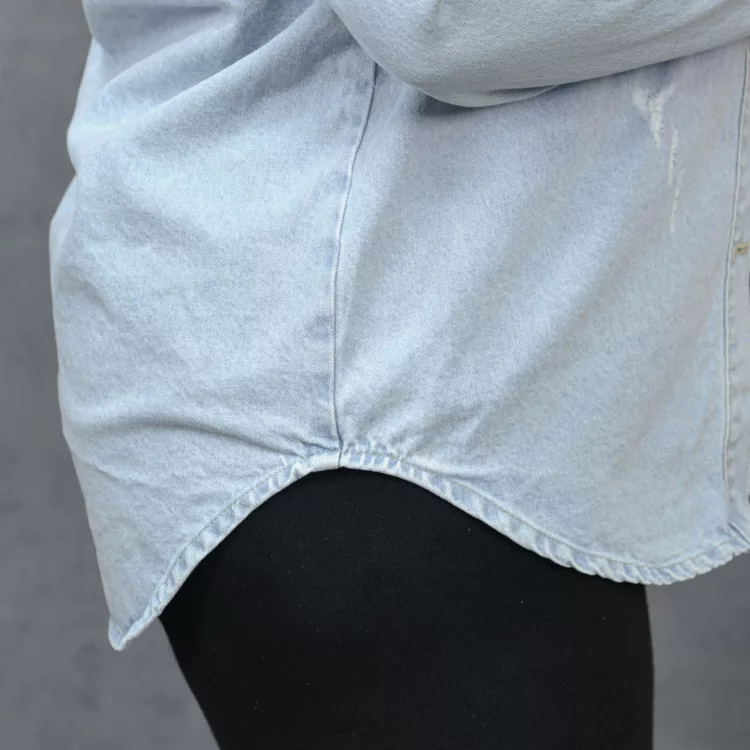 مانتو جین دخترانه کد 28202