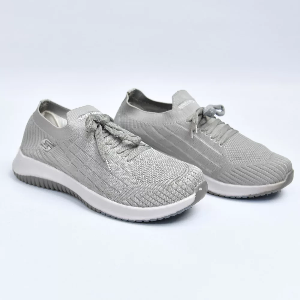 کتانی میانه اسکیچرز طوسی کد 25132