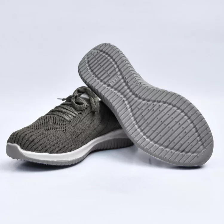 کتانی میانه اسکیچرز خاکستری کد 28145