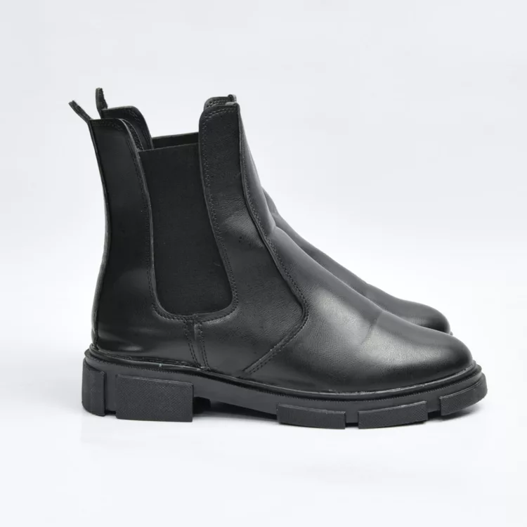 بوت دخترانه بغل کش مشکی کد 28032