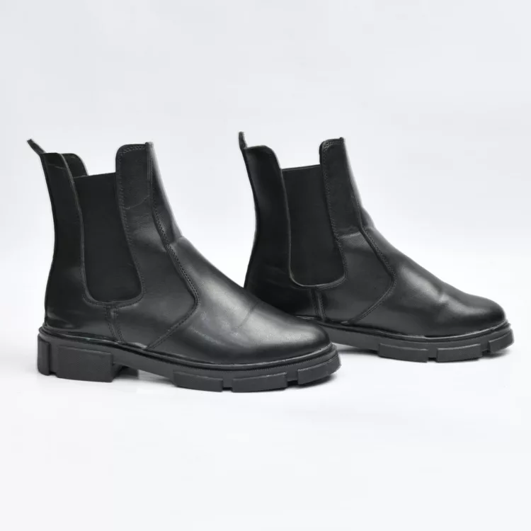 بوت دخترانه بغل کش مشکی کد 28032