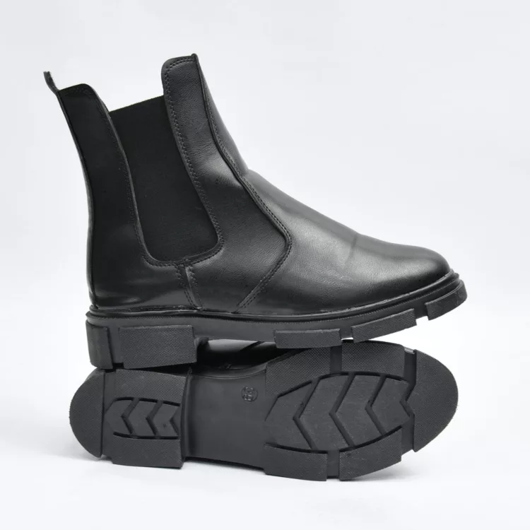 بوت دخترانه بغل کش مشکی کد 28032