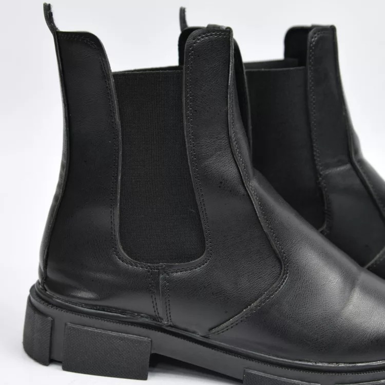 بوت دخترانه بغل کش مشکی کد 28032