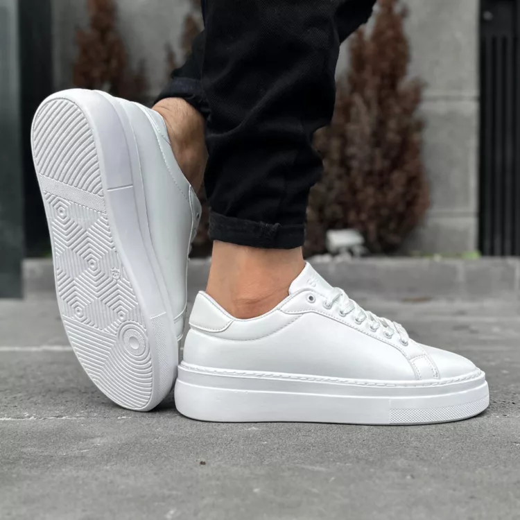 کتانی مردانه برشکا سفید کد 27923