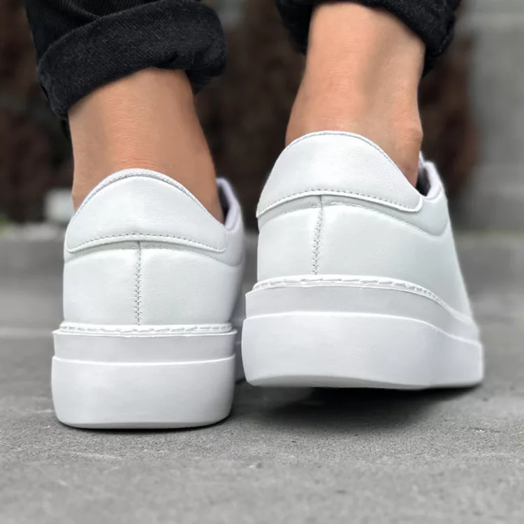 کتانی مردانه برشکا سفید کد 27923