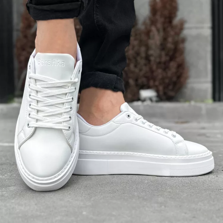 کتانی مردانه برشکا سفید کد 27923