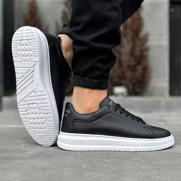 کتانی مردانه مک کویین مشکی کد 27618