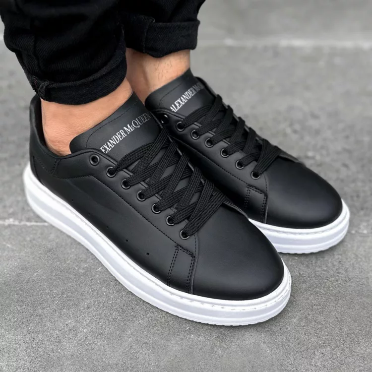 کتانی مردانه مک کویین مشکی کد 27618