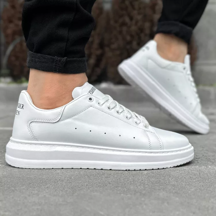 کتانی مردانه مک کویین سفید کد 27930