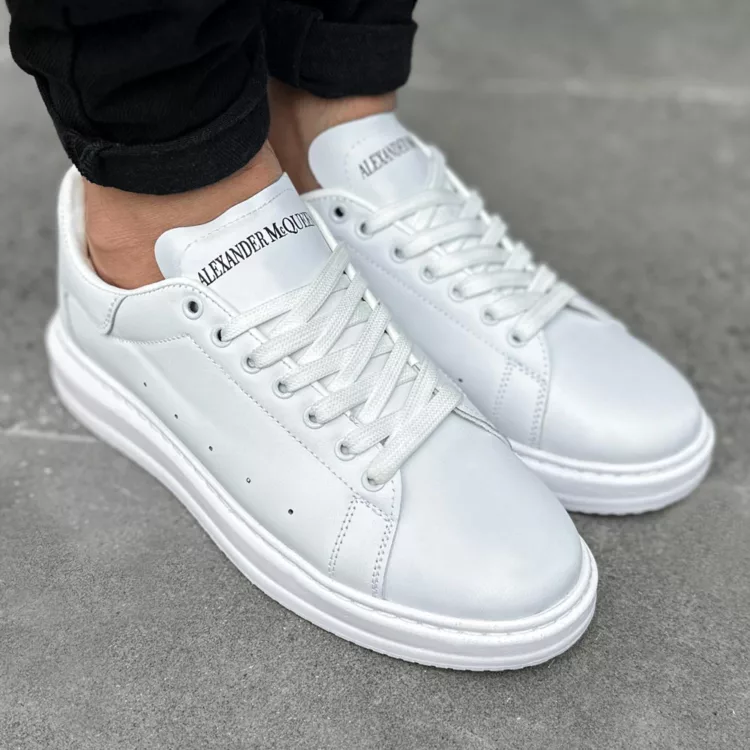 کتانی مردانه مک کویین سفید کد 27930