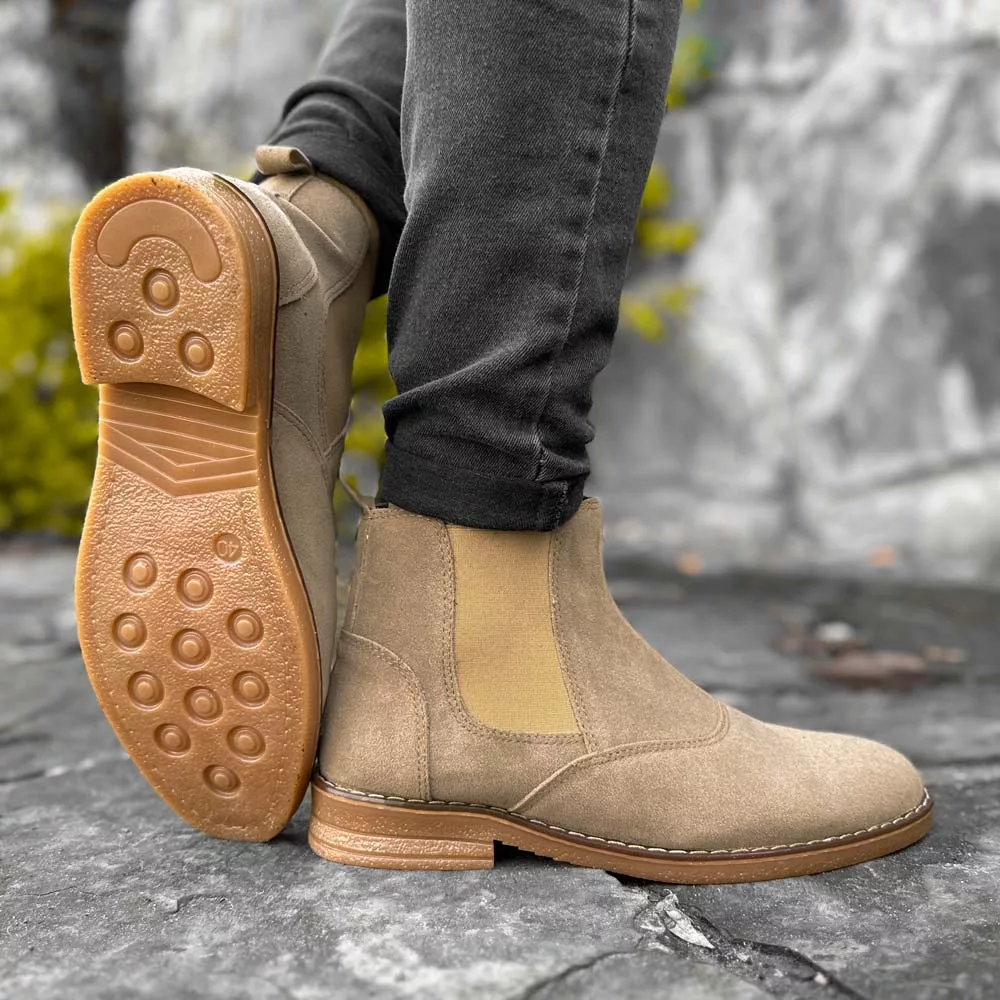 بوت مردانه چلسی خاکی کد 27886