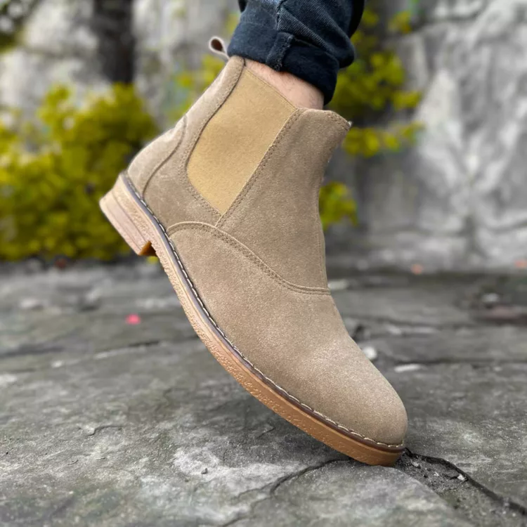 بوت مردانه چلسی خاکی کد 27886