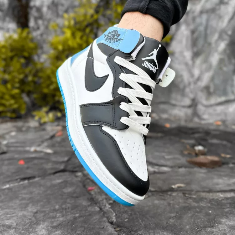 کتانی مردانه ساق دار نایک ایر جردن سفید کد 27835