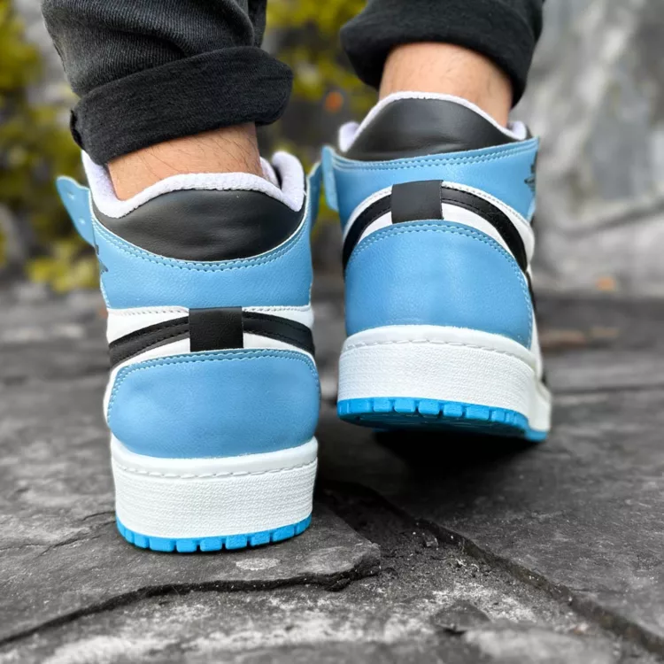 کتانی مردانه ساق دار نایک ایر جردن سفید کد 27835