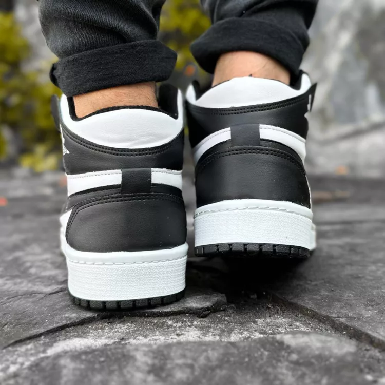 کتانی مردانه ساق دار نایک ایر جردن مشکی کد 27834