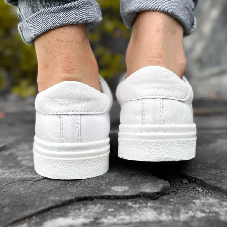 کتانی مردانه برشکا سفید کد 27840