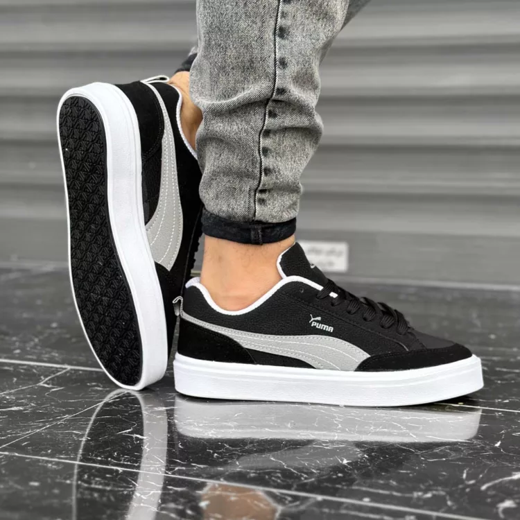 کتانی مردانه پوما مشکی کد 28085