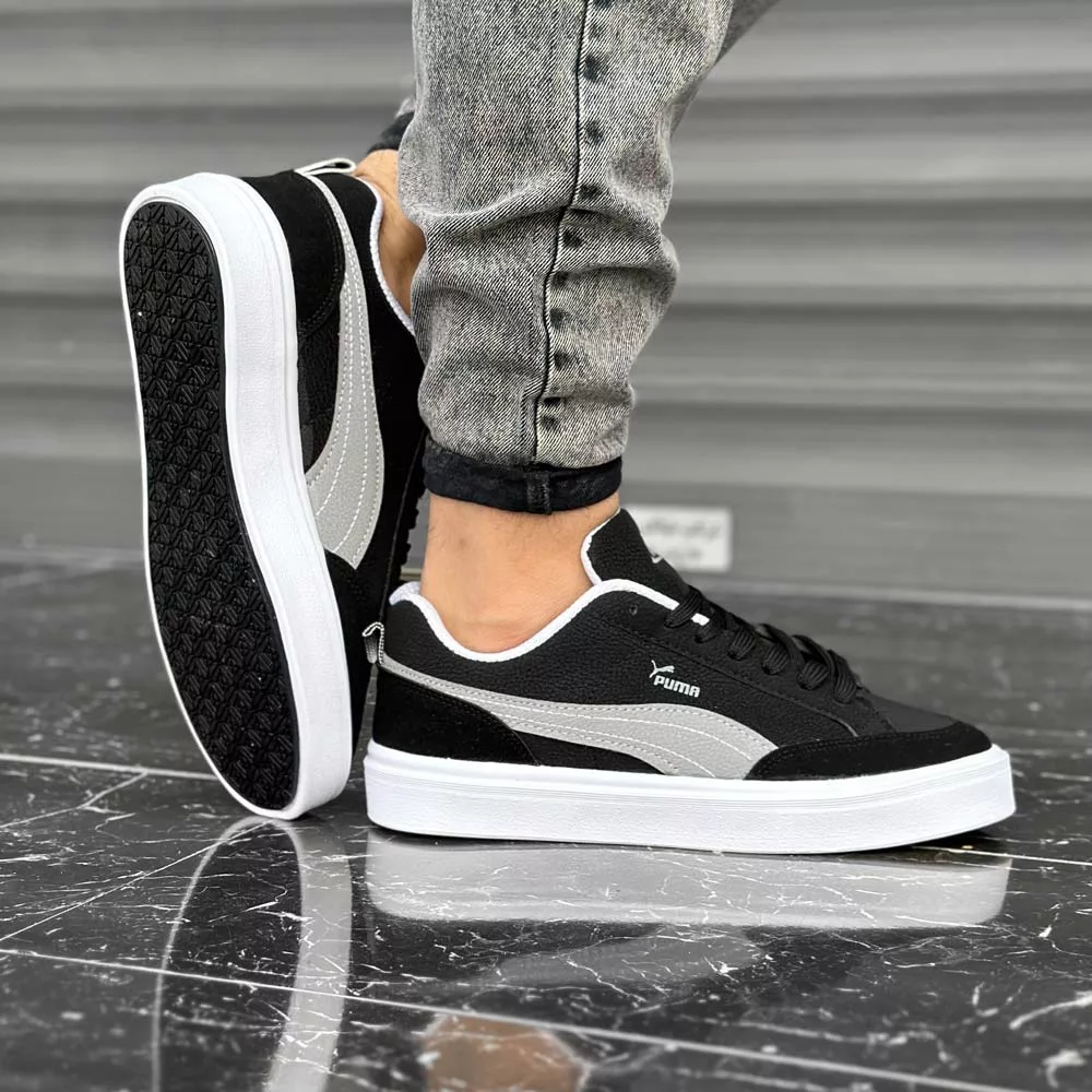 کتانی مردانه پوما مشکی کد 28085