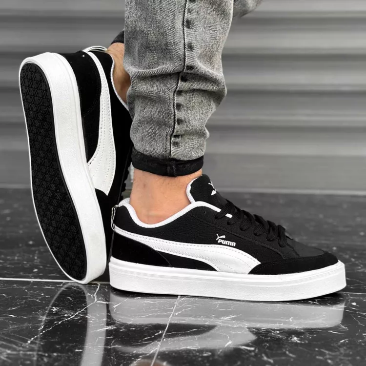 کتانی مردانه پوما مشکی کد 28087