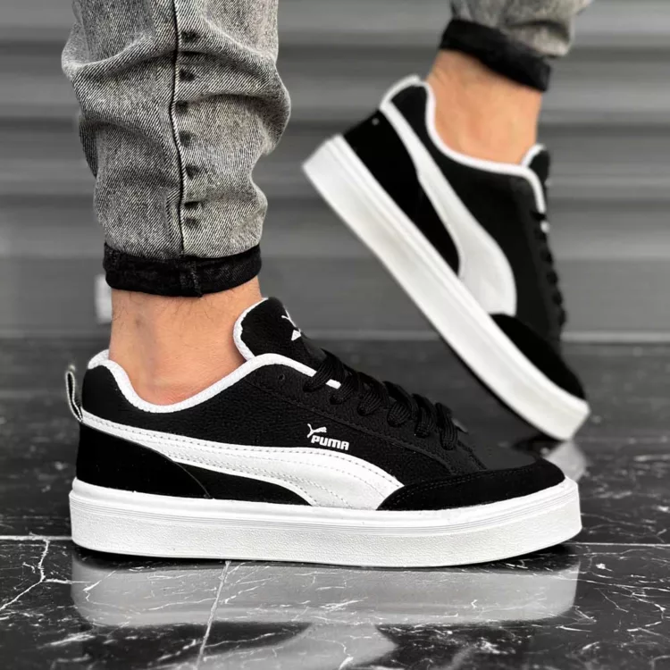 کتانی مردانه پوما مشکی کد 28087