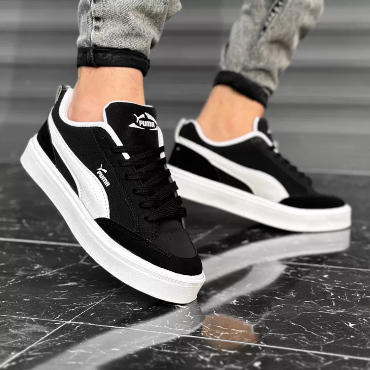 کتانی مردانه پوما مشکی کد 28087