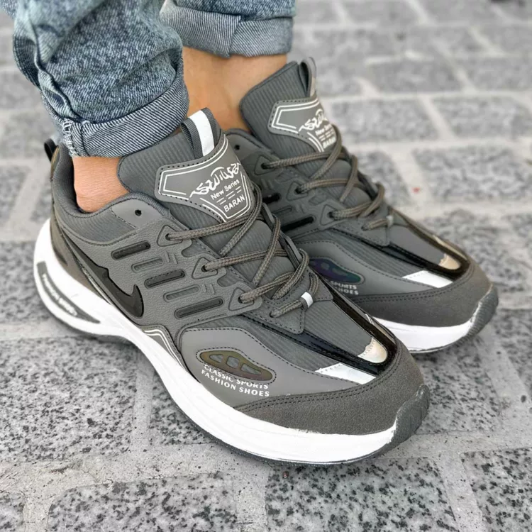 کتانی مردانه نایک فشن نوک مدادی کد 28187