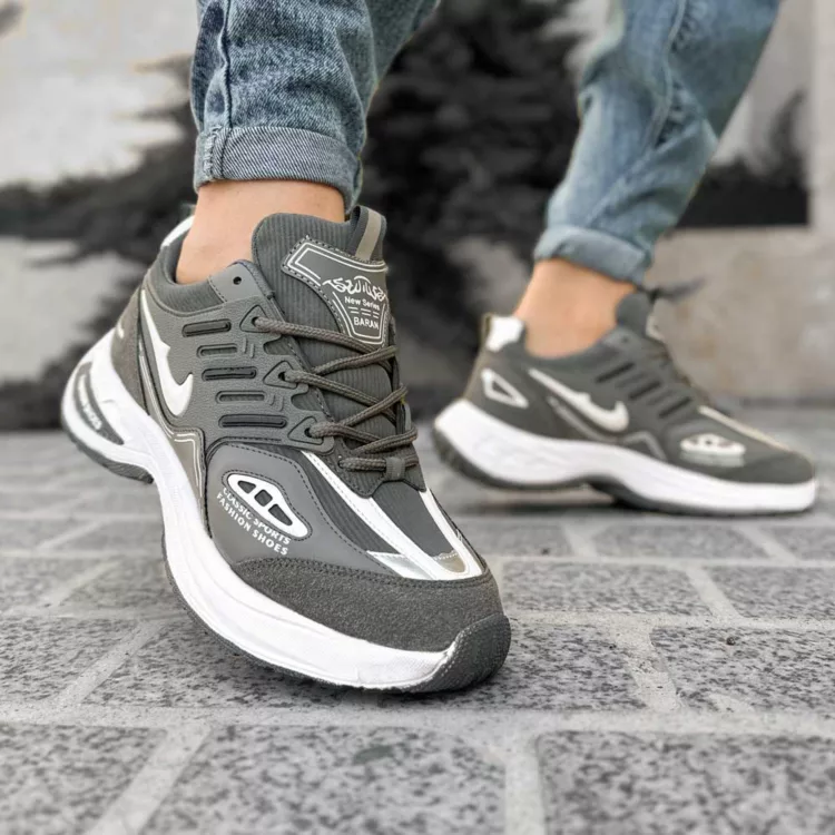 کتانی مردانه نایک فشن نوک مدادی کد 28185