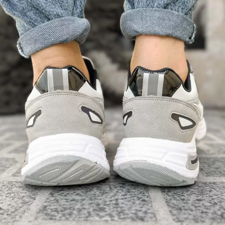 کتانی مردانه نایک فشن طوسی روشن کد 28186