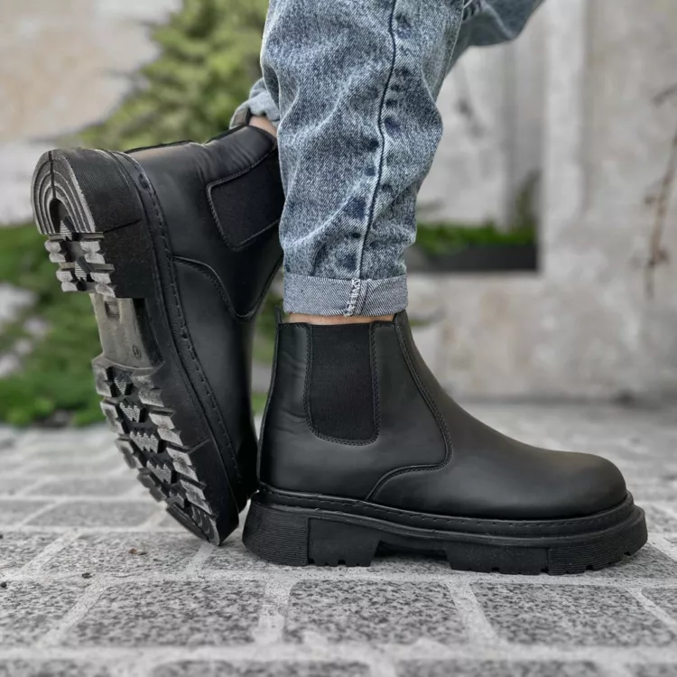 بوت مردانه مشکی کد 28195