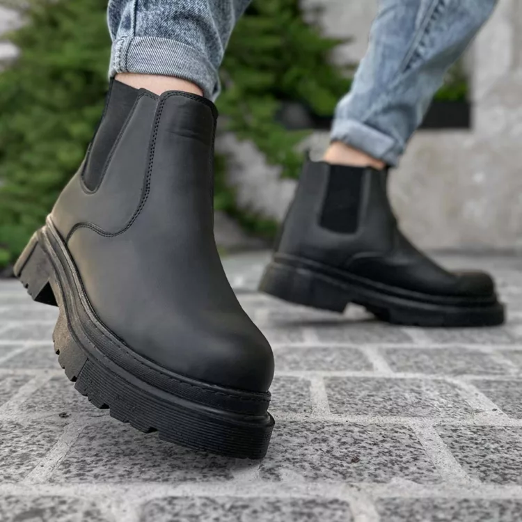 بوت مردانه مشکی کد 28195