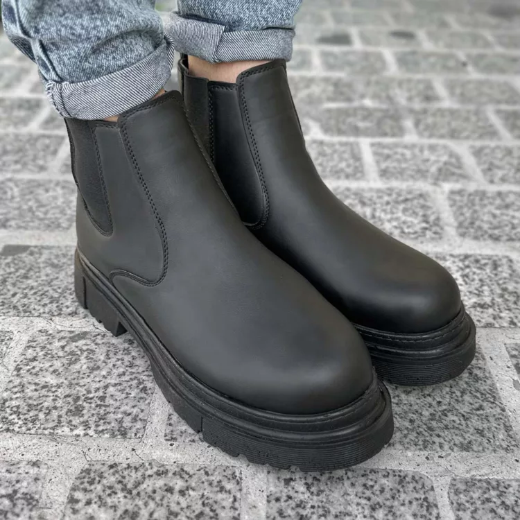 بوت مردانه مشکی کد 28195