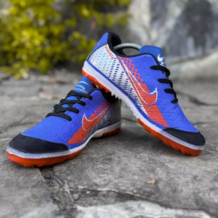 کتانی فوتبال استوک ریز نایک آبی کد 27801