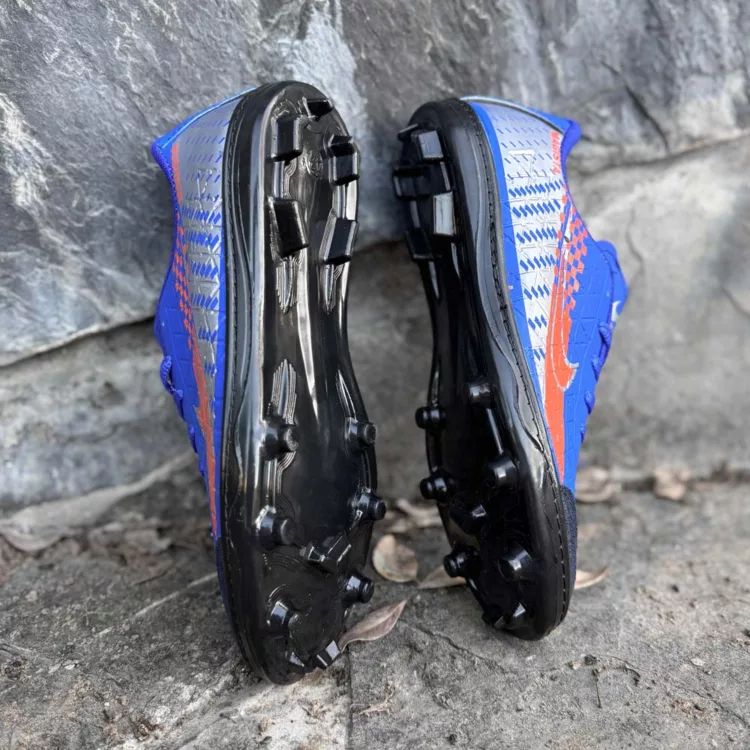 کتانی فوتبال استوک دار نایک آبی کاربنی کد 27733