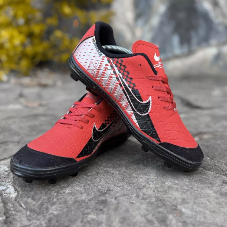 کتانی فوتبال استوک دار نایک قرمز کد 27631