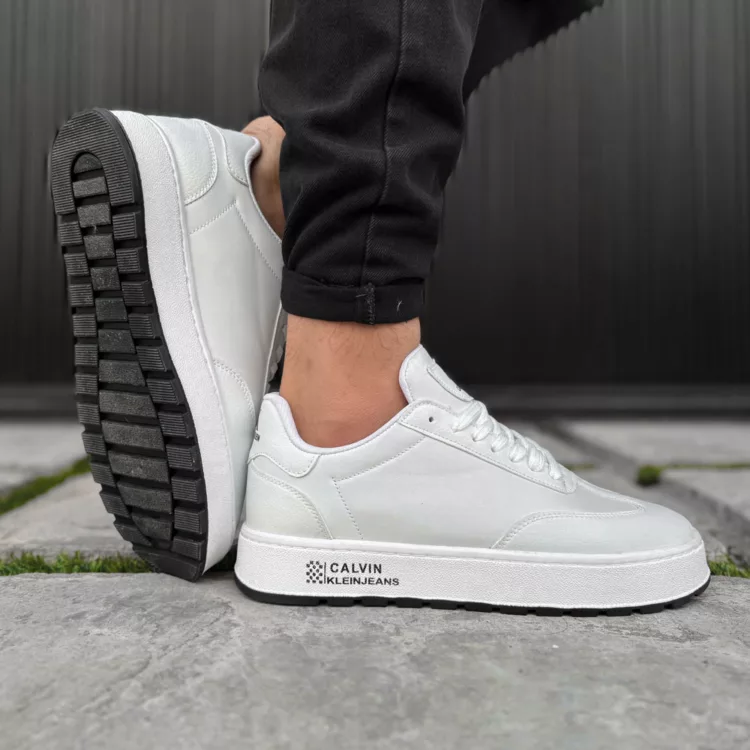 کتانی مردانه کلوین کلین سفید کد 27929