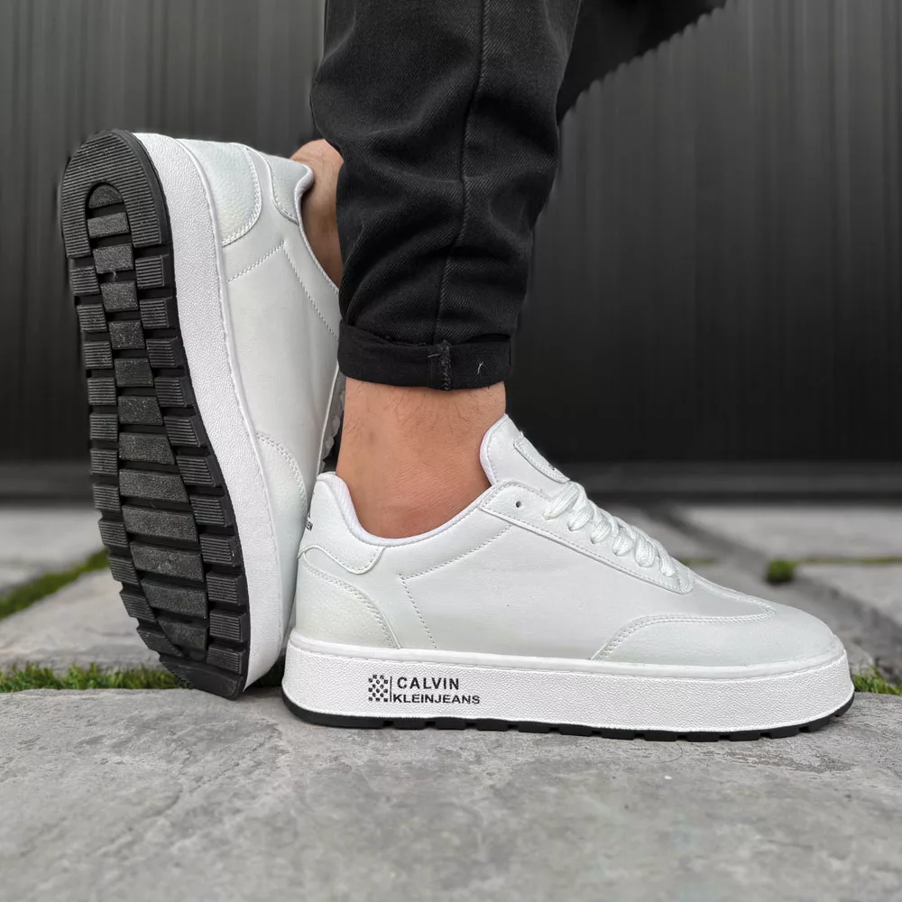 کتانی مردانه کلوین کلین سفید کد 27929