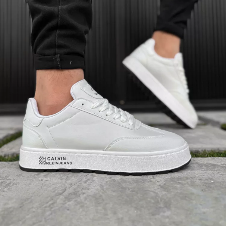 کتانی مردانه کلوین کلین سفید کد 27929