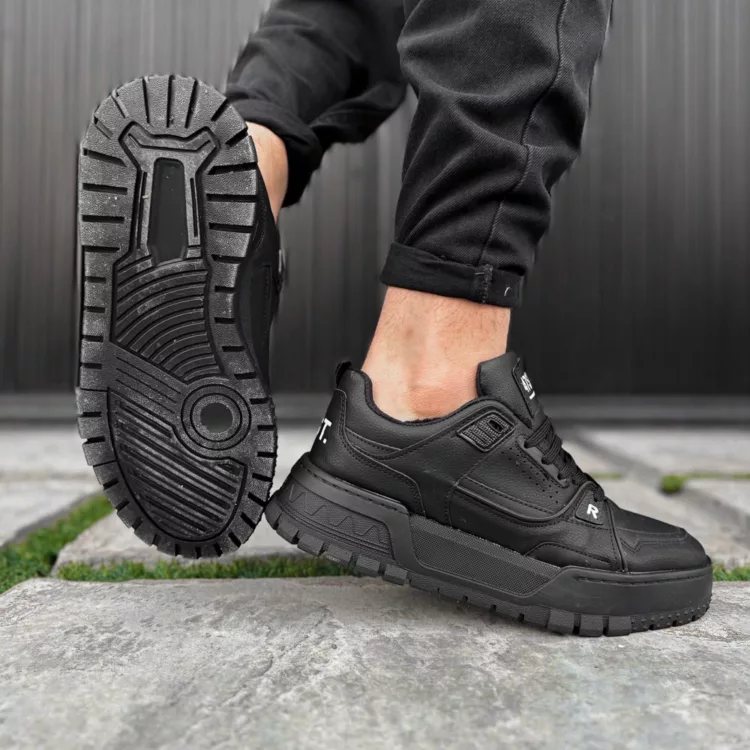 کتانی مردانه مشکی کد 27924