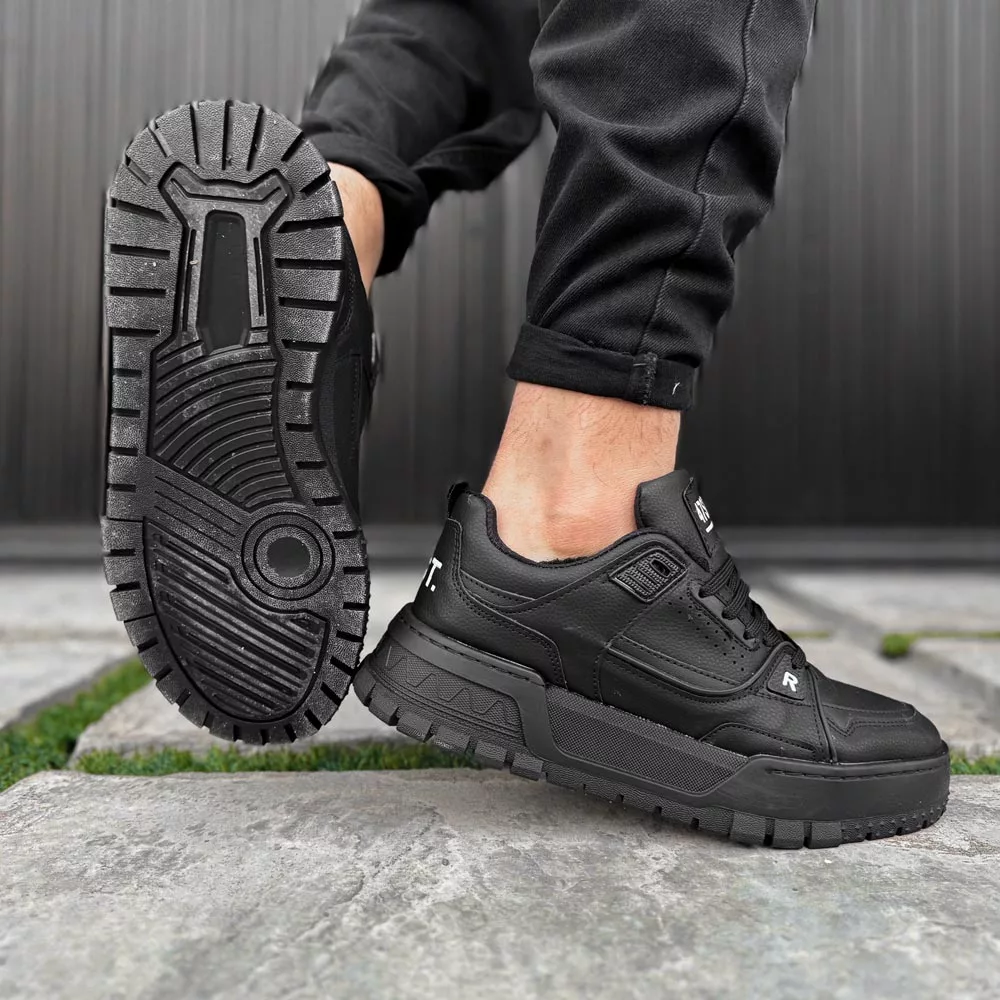 کتانی مردانه مشکی کد 27924