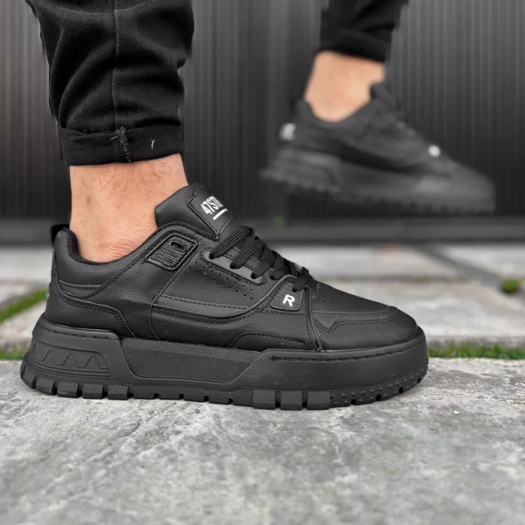 کتانی مردانه مشکی کد 27924