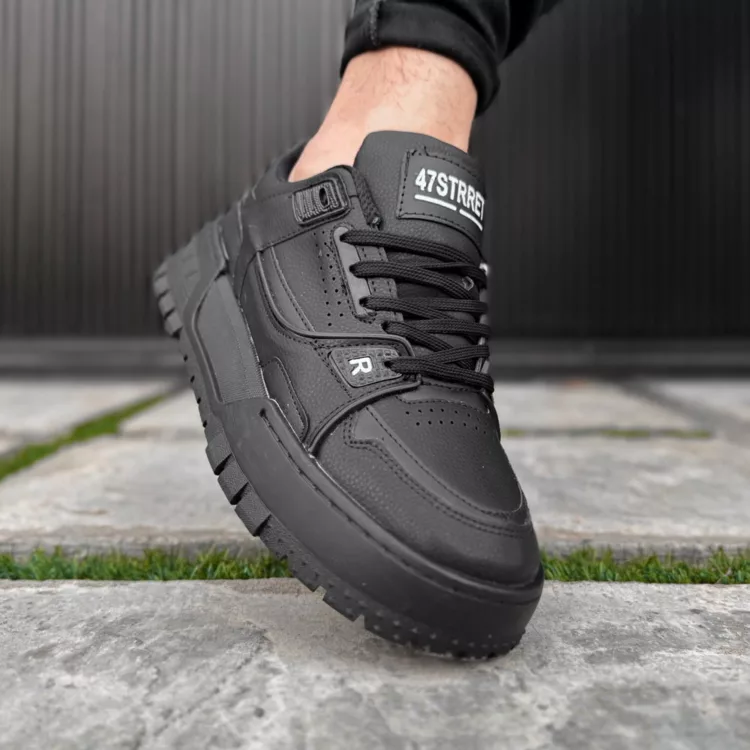 کتانی مردانه مشکی کد 27924