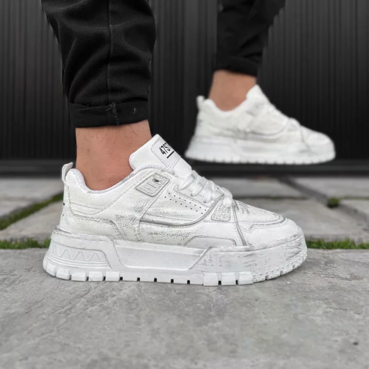 کتانی مردانه سفید کد 27925