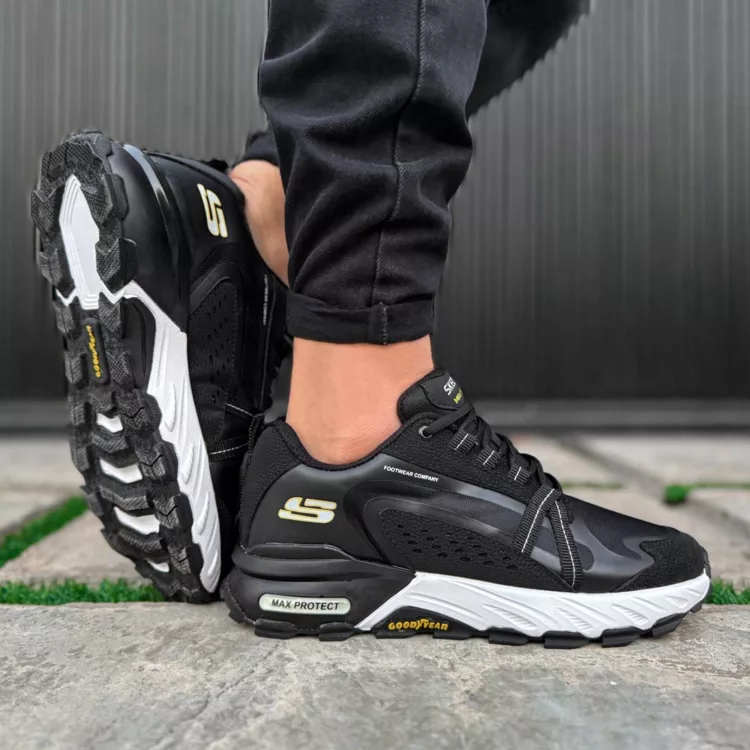 کتانی مردانه اسکیچرز مشکی کد 27926