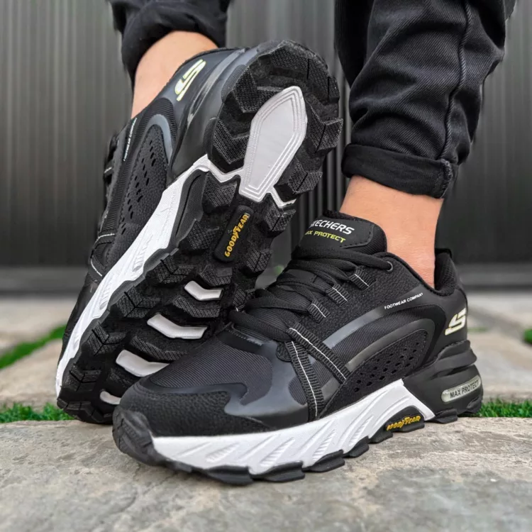 کتانی مردانه اسکیچرز مشکی کد 27926