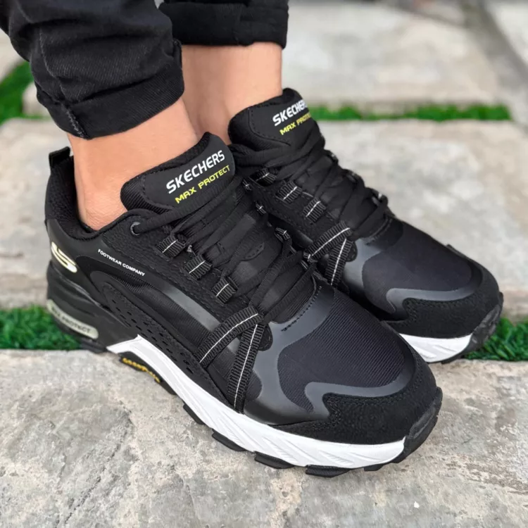 کتانی مردانه اسکیچرز مشکی کد 27926